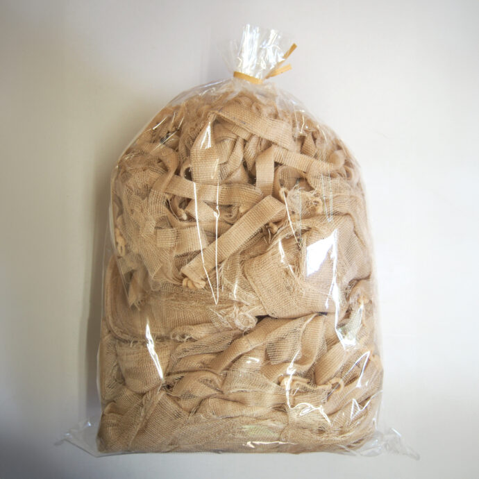 柿渋ふきんのハギレ